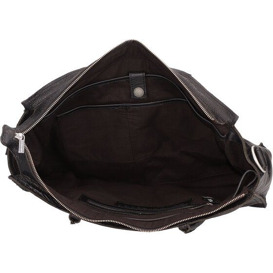 Cowboysbag Skórzana torba na ramię Edgemore z przegrodą na laptopa 41 cm