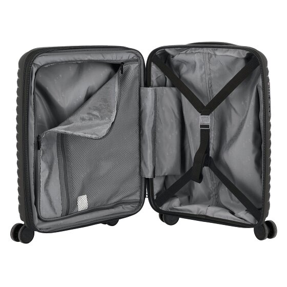 d&n Travel Line 4500 4 kółka Walizka kabinowy S 55 cm z plisą rozprężną