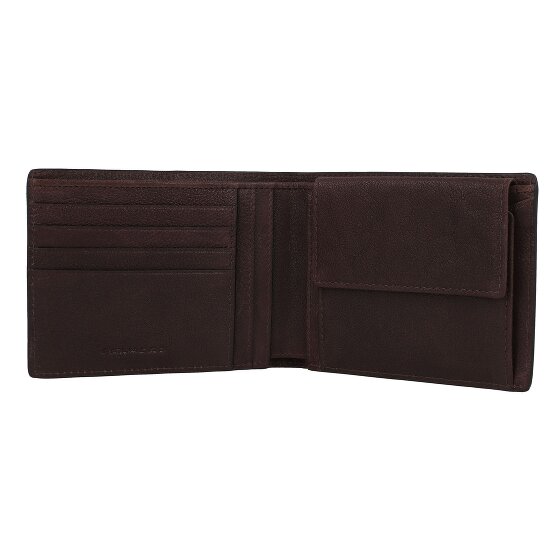 Piquadro Hedley Portfel Ochrona RFID Skórzany 12 cm