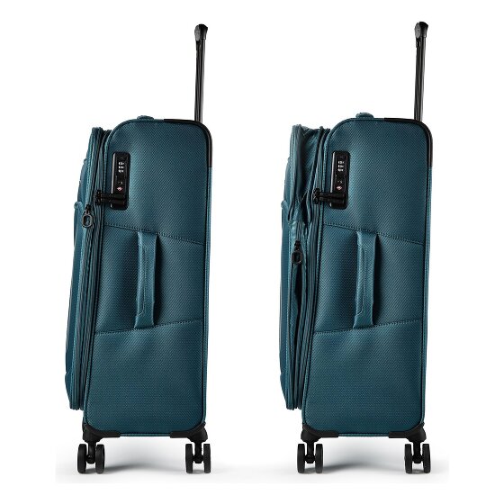 d&n Travel Line 9804 4 kółka Walizka M 68 cm z funkcją poszerzenia