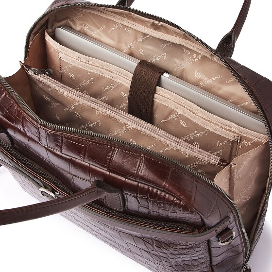 Castelijn & Beerens Lisa Teczka Ochrona RFID Skórzany 41 cm Komora na laptopa