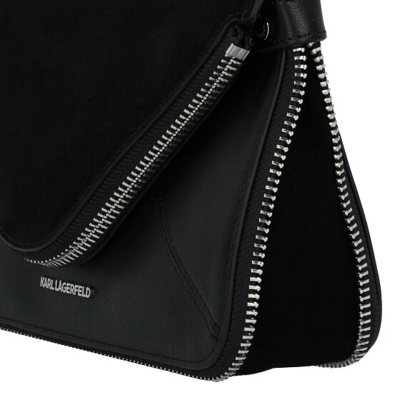 Karl Lagerfeld Hardware Mini Torba Torba na ramię Skórzany 18 cm z plisą rozprężną