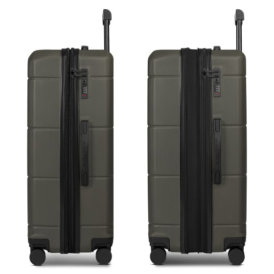 Police London 4 kółka Walizka 74 cm z plisą rozprężną