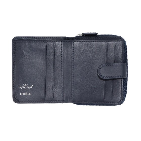 Golden Head Polo Portfel Ochrona RFID Skóra 10.5 cm