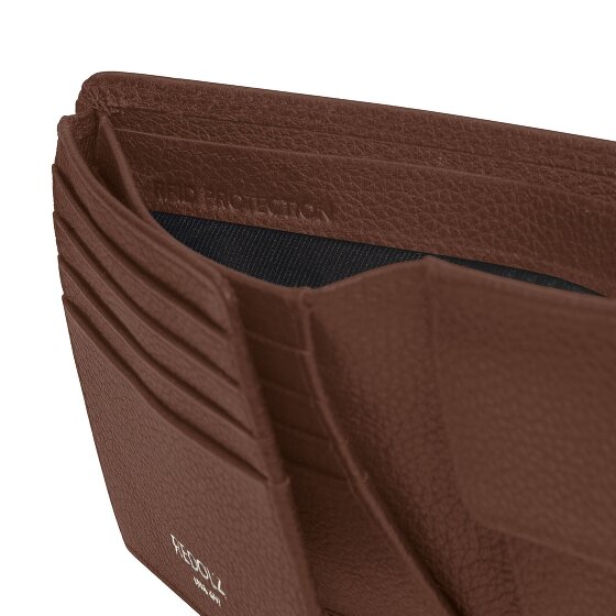 Redolz Leather Essentials QF portfel RFID skórzany rozkładany 12 cm