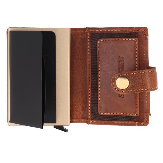 Greenburry Vintage Portfel Ochrona RFID Skórzany 7.5 cm