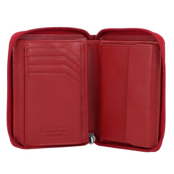 Esquire Nowy jedwabny portfel skórzany 10 cm
