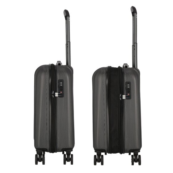 Polestream Moonrock 4 kółka Walizka kabinowy 55 cm z plisą rozprężną