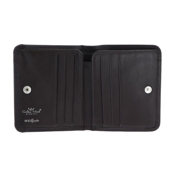 Golden Head Polo Portfel Ochrona RFID Skóra 10.5 cm