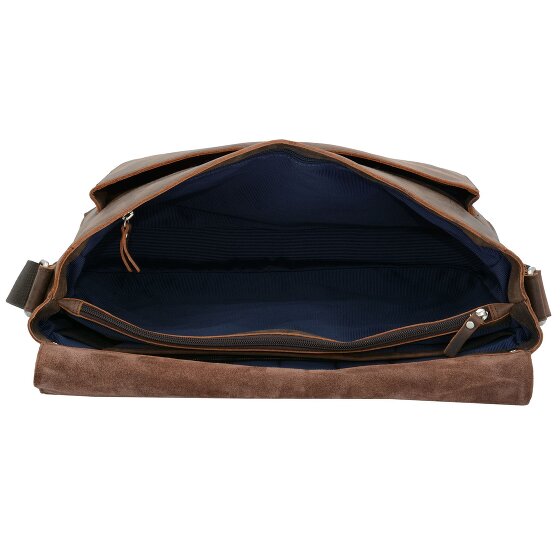 Leonhard Heyden Salisbury Messenger Leather 40 cm Komora na laptopa