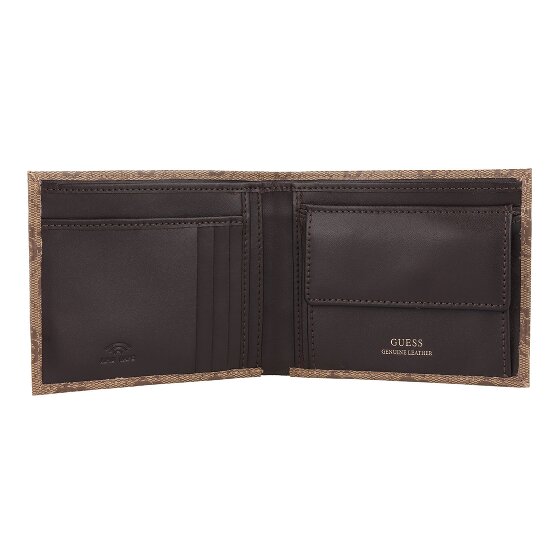 Guess Mito Portfel Ochrona RFID Skórzany 12 cm