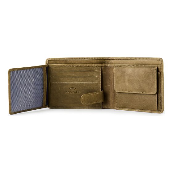 Jack Kinsky Aruba Portfel Ochrona RFID Skórzany 12 cm