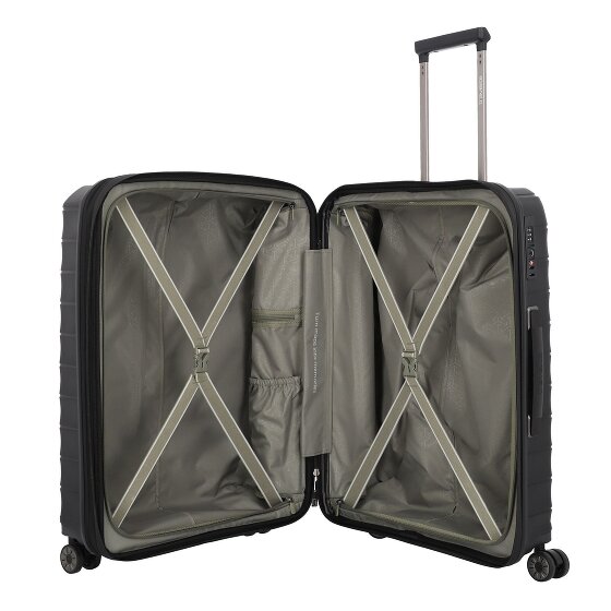 Travelite Mooby 4 kółka Zestaw walizek 3-części z plisą rozprężną