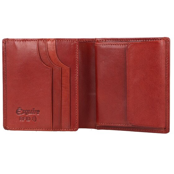 Esquire Toscana Portfel Ochrona RFID Skórzany 9 cm