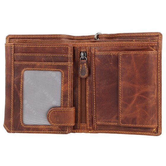 Greenburry Vintage Cafe Racer Wallet RFID Leather 9,5 cm