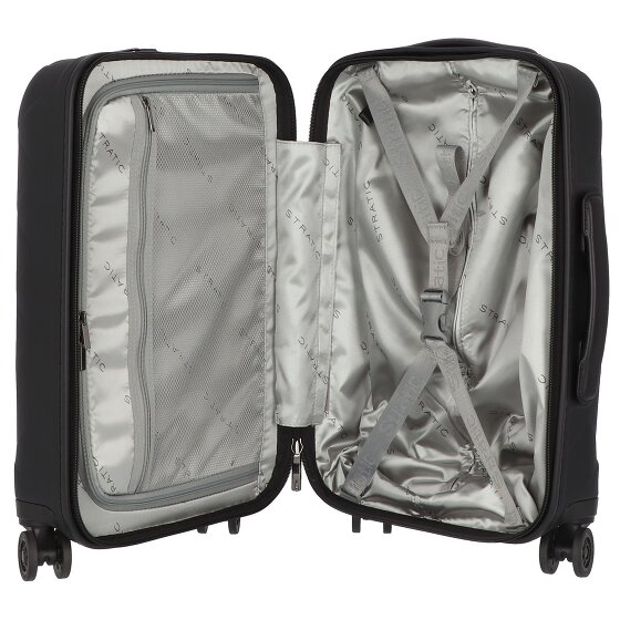Stratic Leather & More 4 kółka Walizka kabinowy 55 cm Komora na laptopa