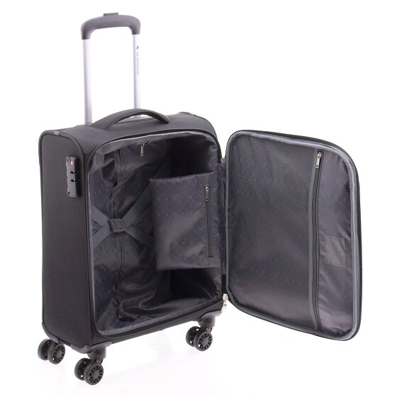 Gladiator 3700 4 kółka Walizka kabinowy 55 cm z plisą rozprężną