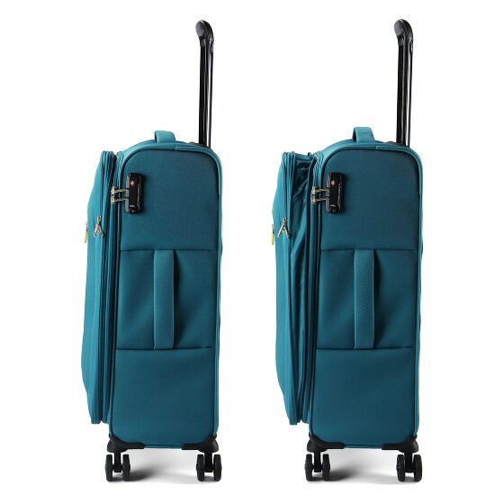 American Tourister Nitestream 4 kółka Zestaw walizek 3-części z plisą rozprężną