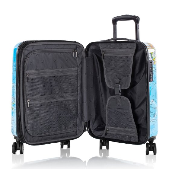 Heys Black Camo 4 kółka Walizka kabinowy S 53 cm z plisą rozprężną