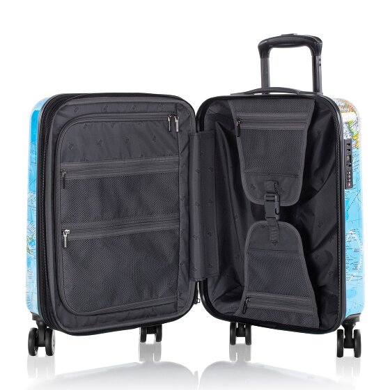 Heys Black Camo 4 kółka Walizka kabinowy S 53 cm z plisą rozprężną