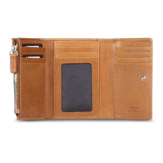 Jost Rana Portfel Ochrona RFID Skórzany 12 cm