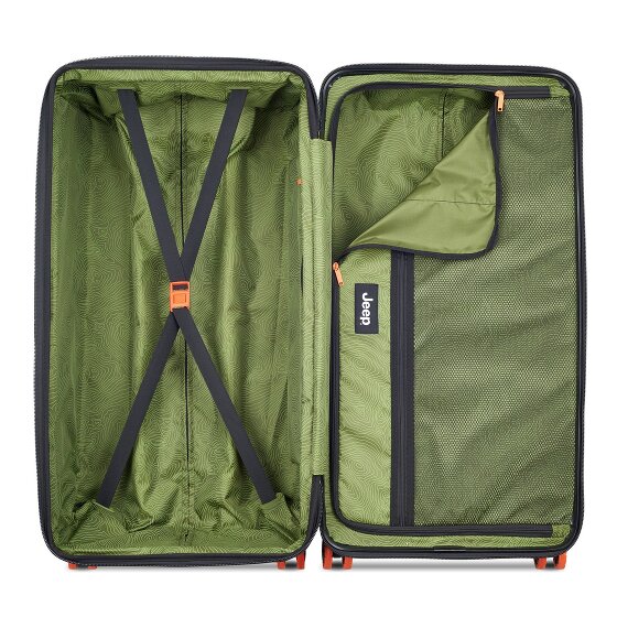 Jeep JH002B 4 kółka Walizka 80 cm z plisą rozprężną