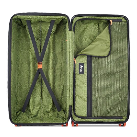 Jeep JH002B 4 kółka Walizka 80 cm z plisą rozprężną