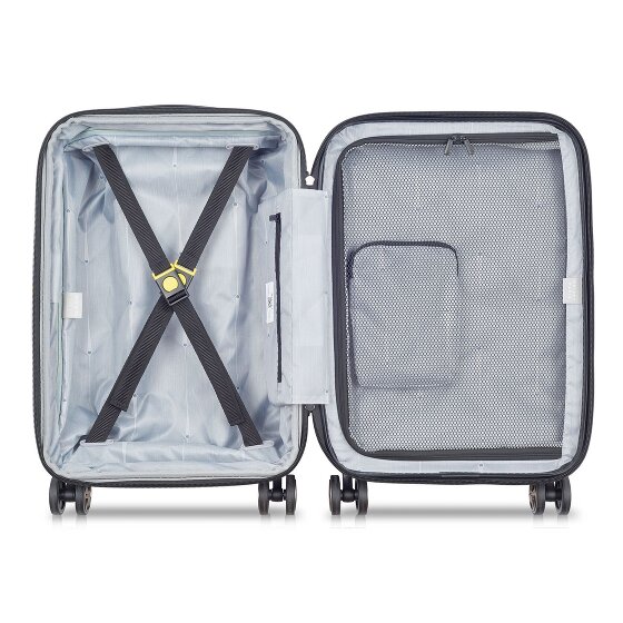 Delsey Paris 4-kołowy wózek kabinowy Shadow 5.0 z przegrodą na laptopa 55 cm i rozszerzaną plisą