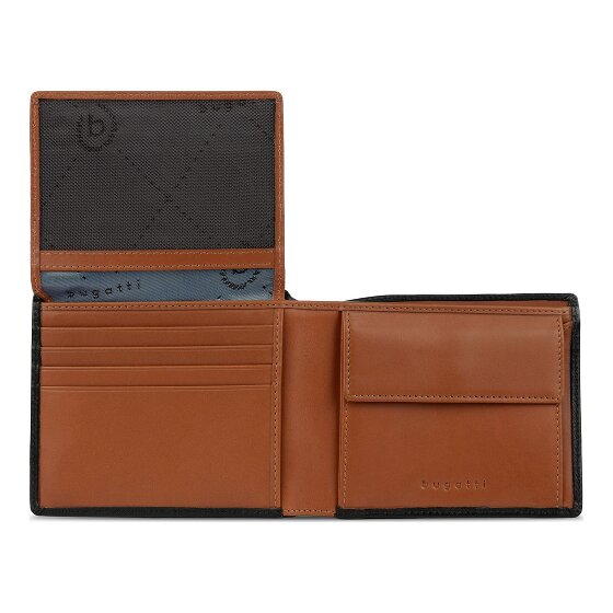 bugatti Roccia Portfel Ochrona RFID Skórzany 11.5 cm