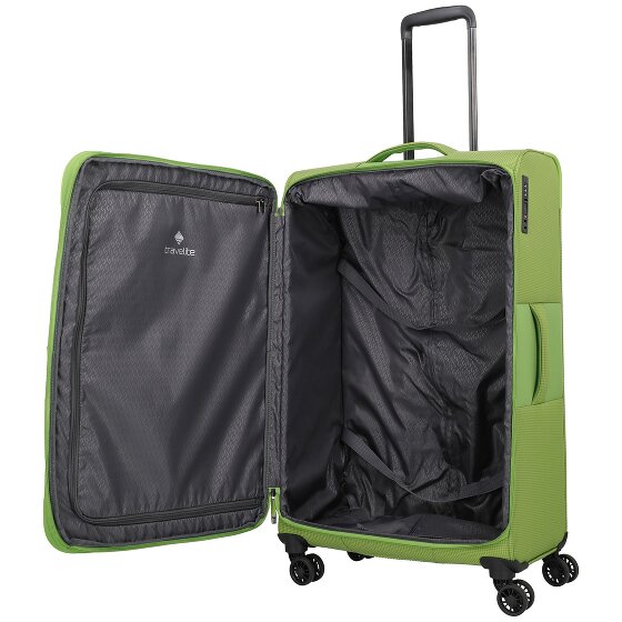 Travelite Corsiica 4 kółka Walizka L 77 cm z plisą rozprężną