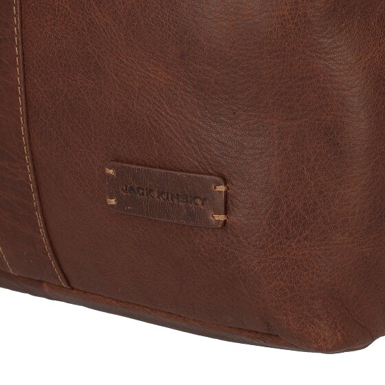 Jack Kinsky Porto Plecak Skórzany 37 cm Komora na laptopa