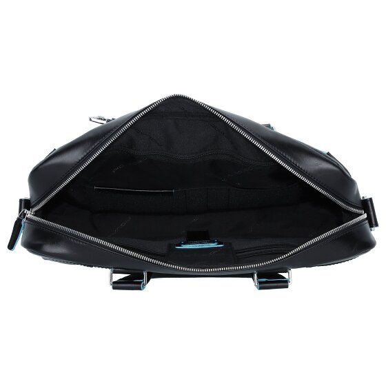 Piquadro Niebieski Kwadratowy Briefcase III Skórzany 40 cm Laptop Compartment
