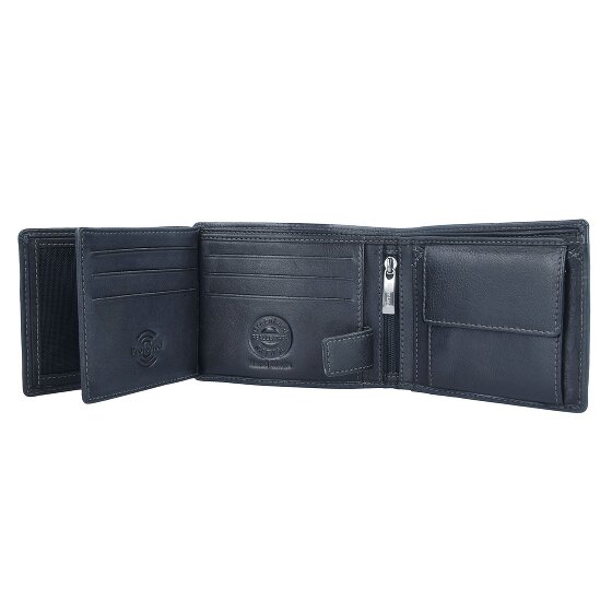 Greenland Nature Czarny Nappa Wallet RFID Leather 12 cm