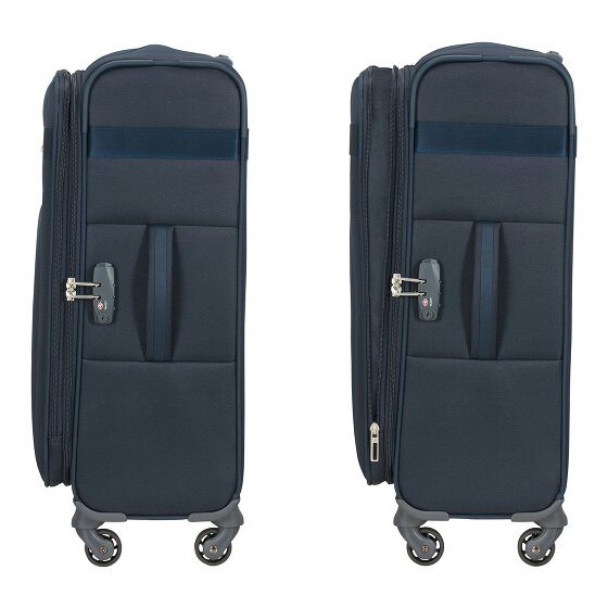 Samsonite Citybeat 4 kółka Walizka 66 cm z plisą rozprężną