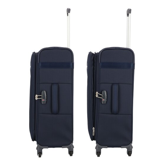 Samsonite Citybeat 4 kółka Walizka 66 cm z plisą rozprężną