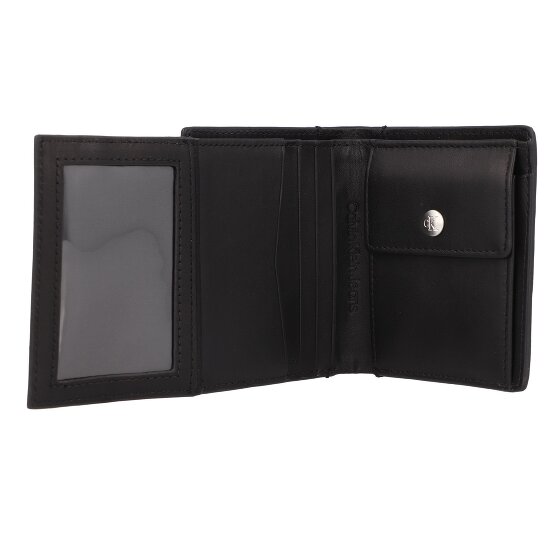 Calvin Klein Jeans Mono Portfel Ochrona RFID Skórzany 9.5 cm