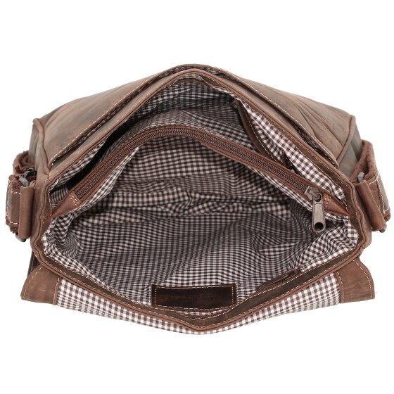 Jack Kinsky Skórzana torba na ramię Baltimore 4 28 cm