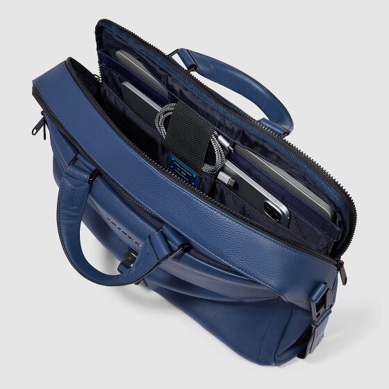 Piquadro Than Teczka Skórzany 30 cm Komora na laptopa