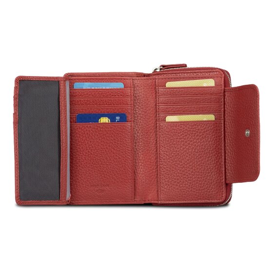 Jost Vika Portfel Ochrona RFID Skórzany 14 cm