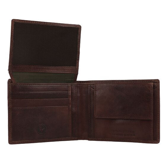 Greenburry Newport Portfel Ochrona RFID Skóra 12 cm