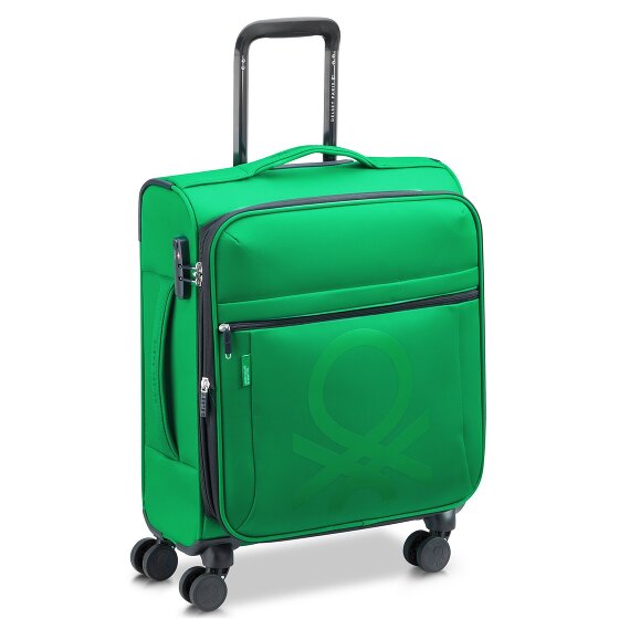 Delsey Paris x Colors Benetton Color Block 4-kołowy wózek kabinowy 55 cm z rozszerzaną plisą