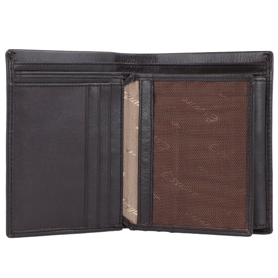 Esquire Nowy jedwabno-skórzany portfel 9 cm