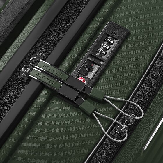 Redolz Essentials 17 4-kołowy wózek kabinowy 55 cm z miękką kieszenią na laptopa