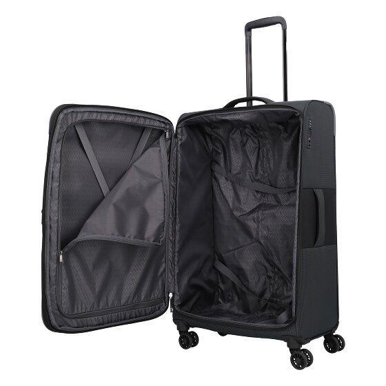 Travelite Corsiica 4 kółka Walizka L 77 cm z plisą rozprężną