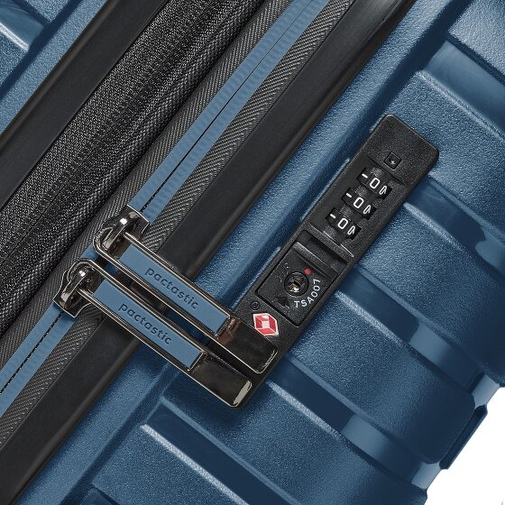 Pactastic Collection 04 THE THREE SET + 4 kółka Zestaw walizek 3-części z plisą rozprężną