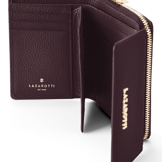 Lazarotti Portfel z skóry typu „zip-around” z Bolonii, 12 cm