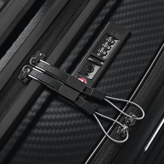 Redolz Essentials 17 4-kołowy wózek kabinowy 55 cm z miękką kieszenią na laptopa