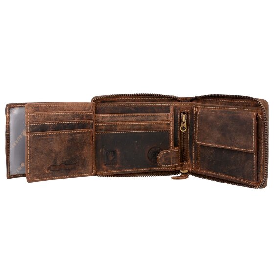 Greenburry Vintage portfel skórzany 13 cm