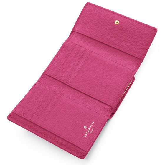 Lazarotti Skórzany portfel Bologna XL z przegrodą na zamek błyskawiczny, skóra 14 cm