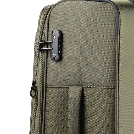 d&n Travel Line 9704 4 kółka Walizka M 68 cm z plisą rozprężną